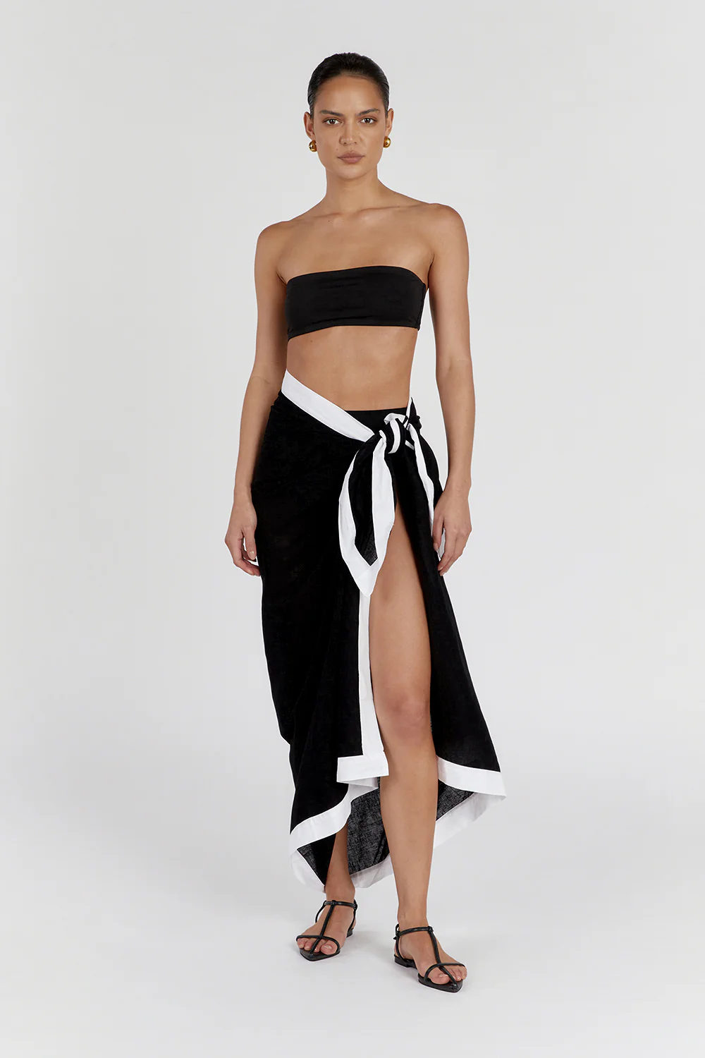 CALLIE BLACK BANDEAU TOP - Yukikoi