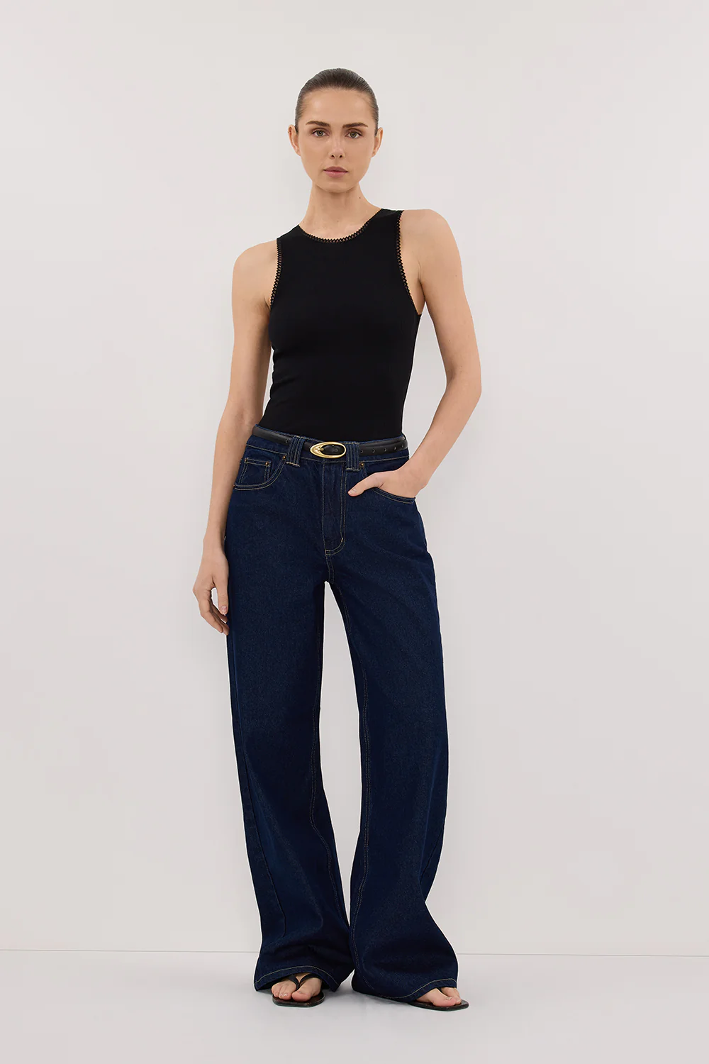 REAGAN 2.0 INDIGO TALL SLOUCHY JEAN - Yukikoi
