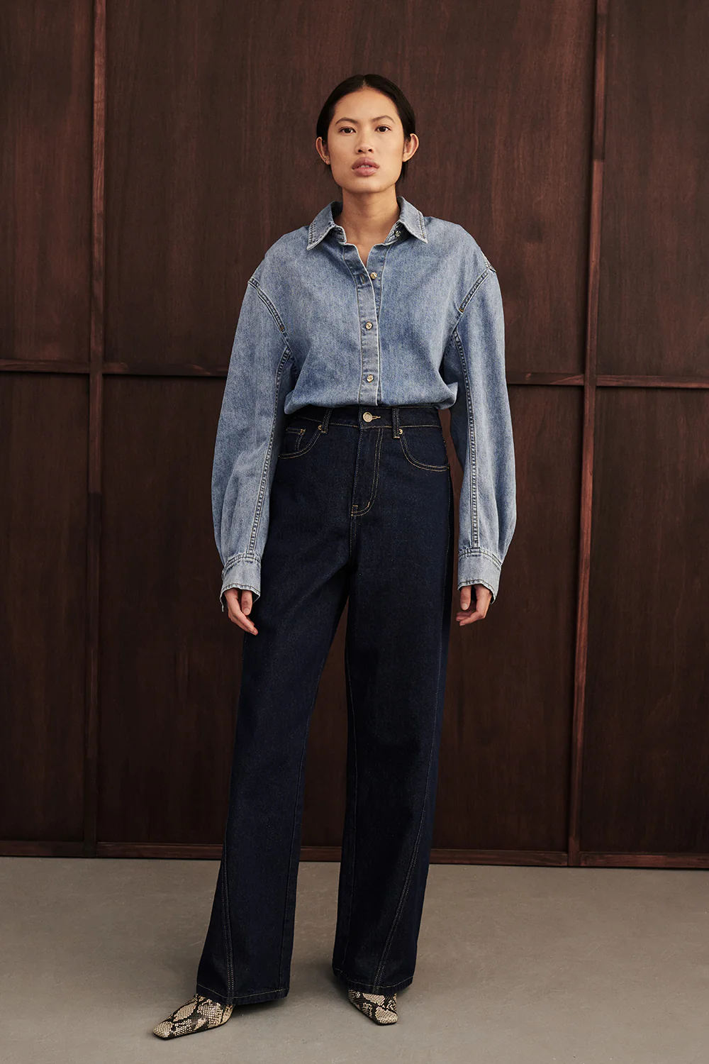 AMARA LIGHT BLUE DENIM SHIRT - Yukikoi