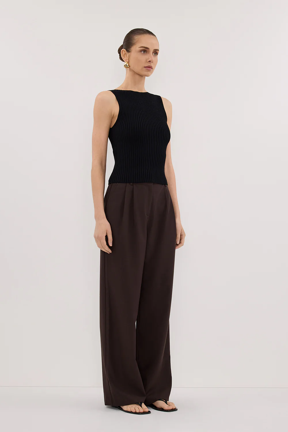 SIERRA BLACK KNIT TOP - Yukikoi