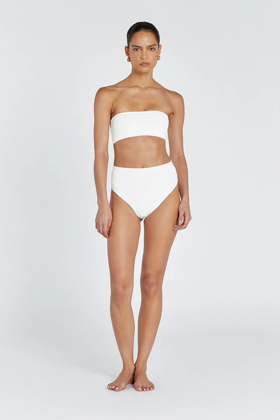 BASE OFF WHITE HIGH WAIST BRIEF - Yukikoi