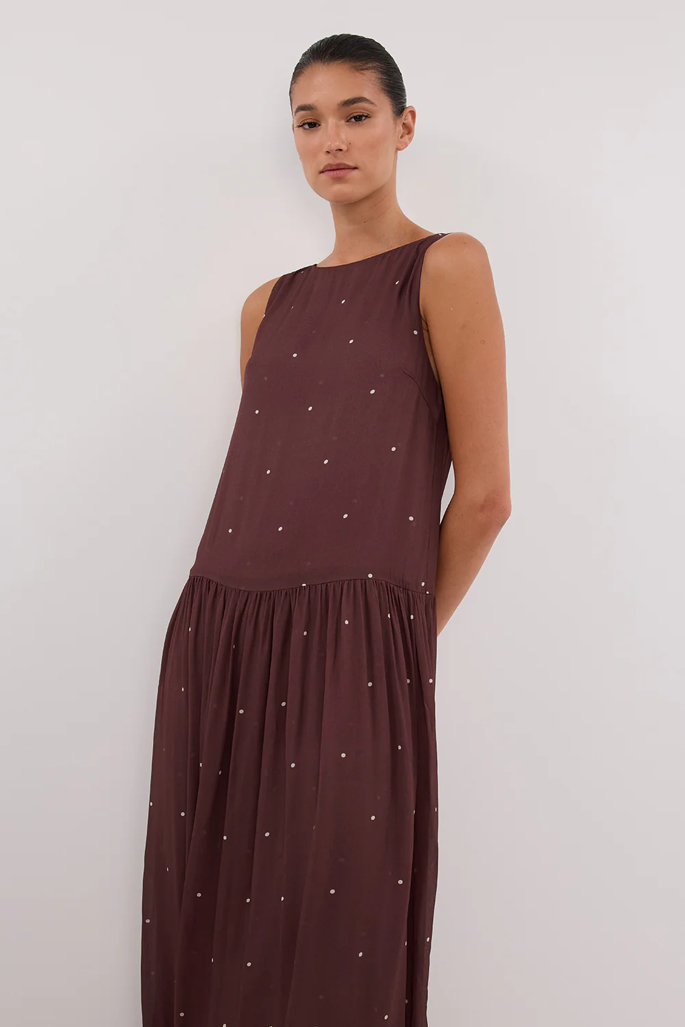 MELROSE WALNUT MIDI DRESS - Yukikoi