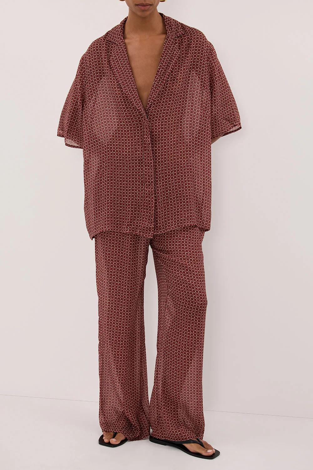 TIA SAHARA MICRO CHECK PANT - Yukikoi