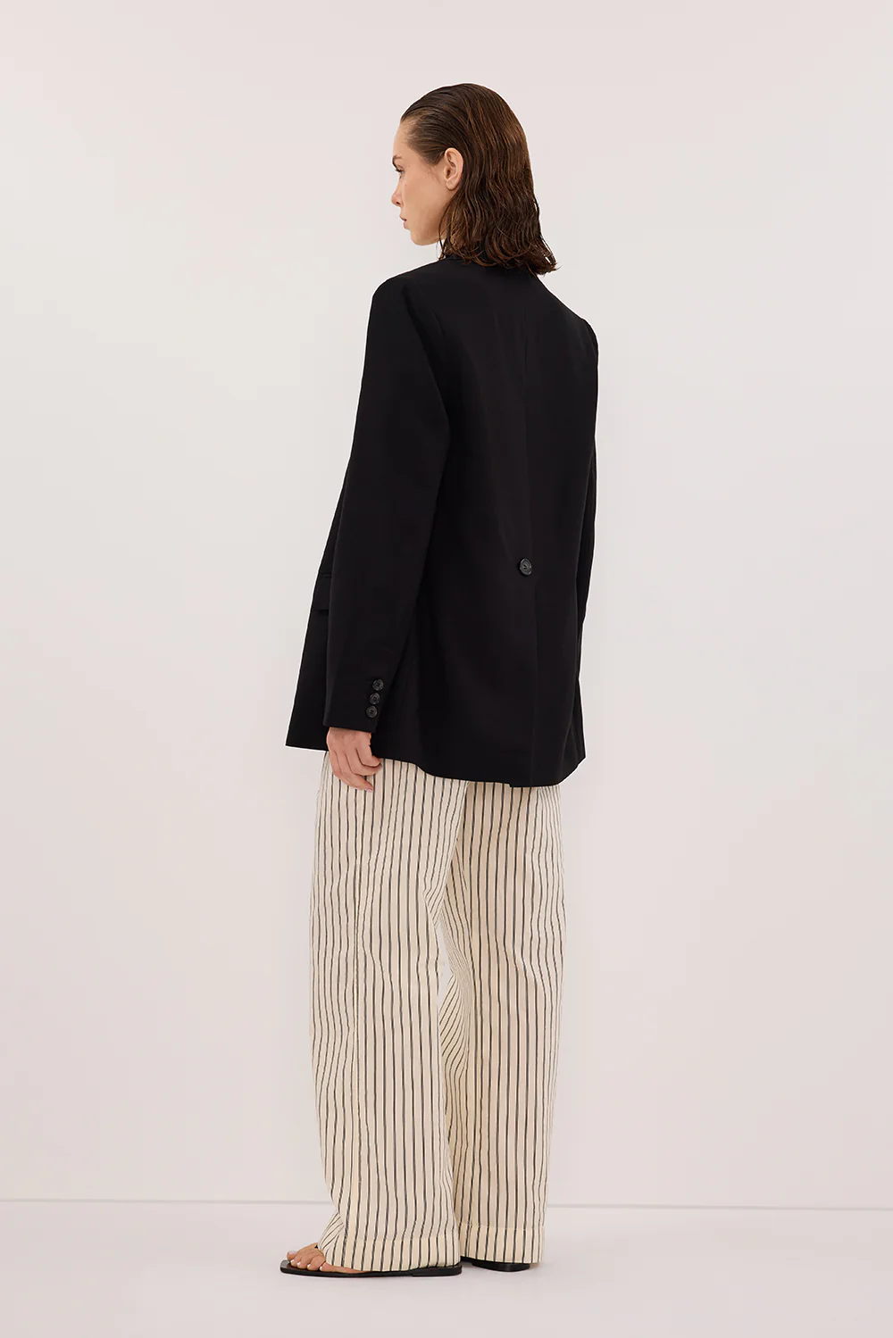 SABLE CREAM SILK BLEND PANT - Yukikoi