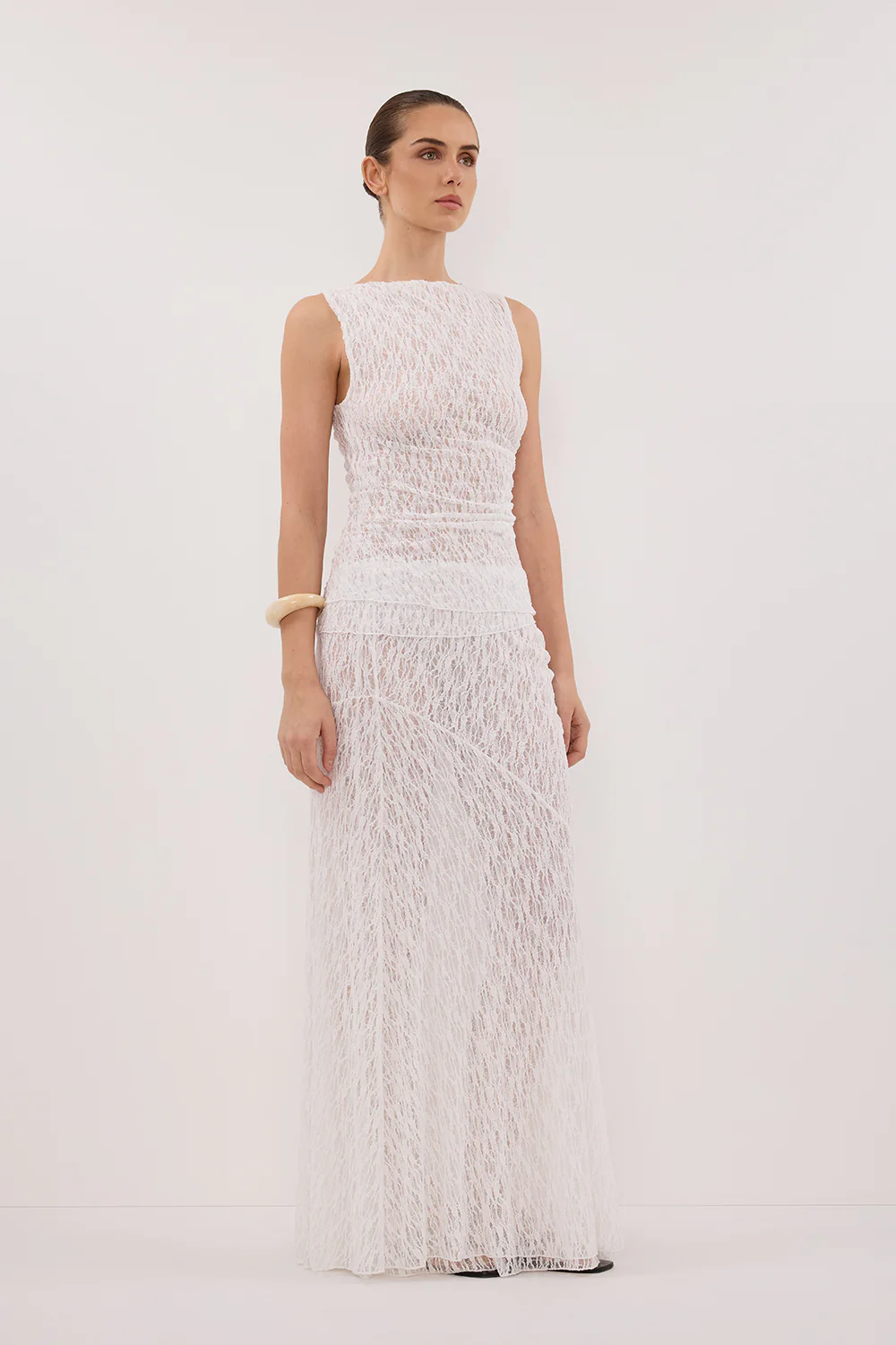 LIZZIE WHITE LAYERED LACE SKIRT - Yukikoi