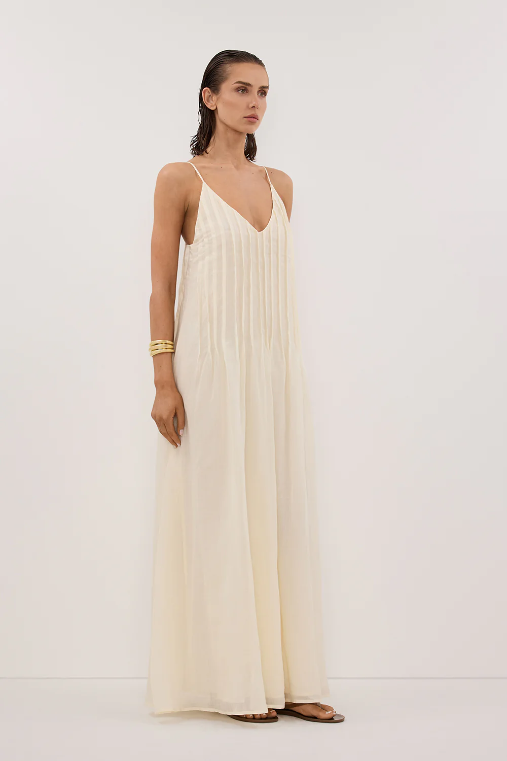 TAHLIA STRAW RAMIE MAXI DRESS - Yukikoi
