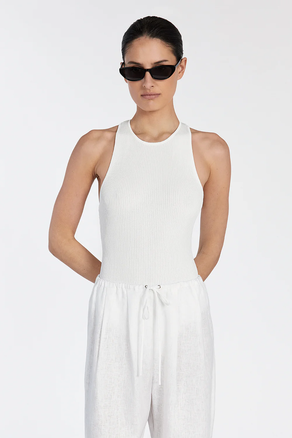 MARTHA OFF WHITE RACER BODYSUIT - Yukikoi