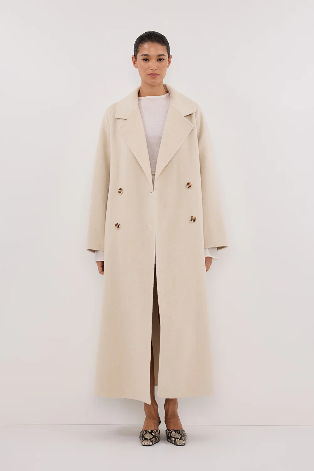 YORK BONE OVERSIZED WOOL COAT - Yukikoi