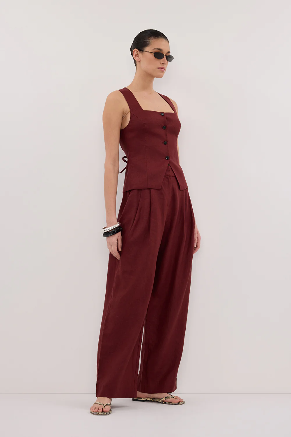 FRAN SAHARA LINEN VEST - Yukikoi