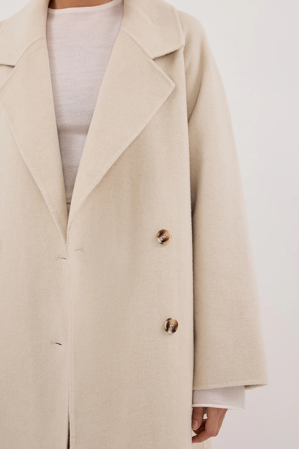 YORK BONE OVERSIZED WOOL COAT - Yukikoi