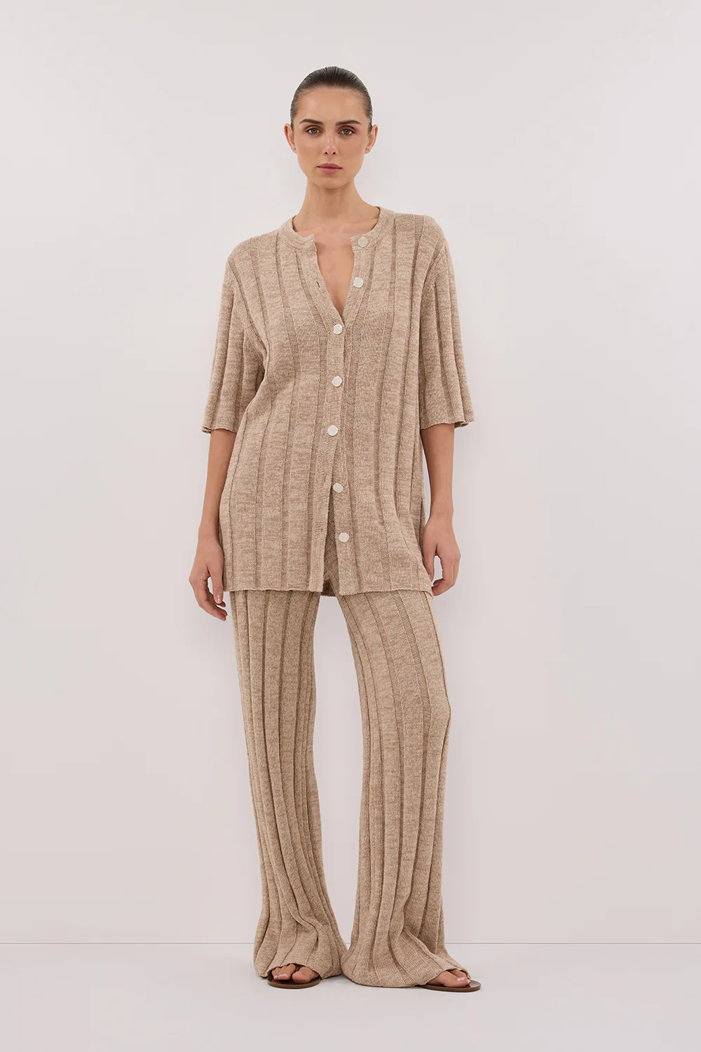 JAZZ NATURAL BUTTON KNIT SHIRT - Yukikoi