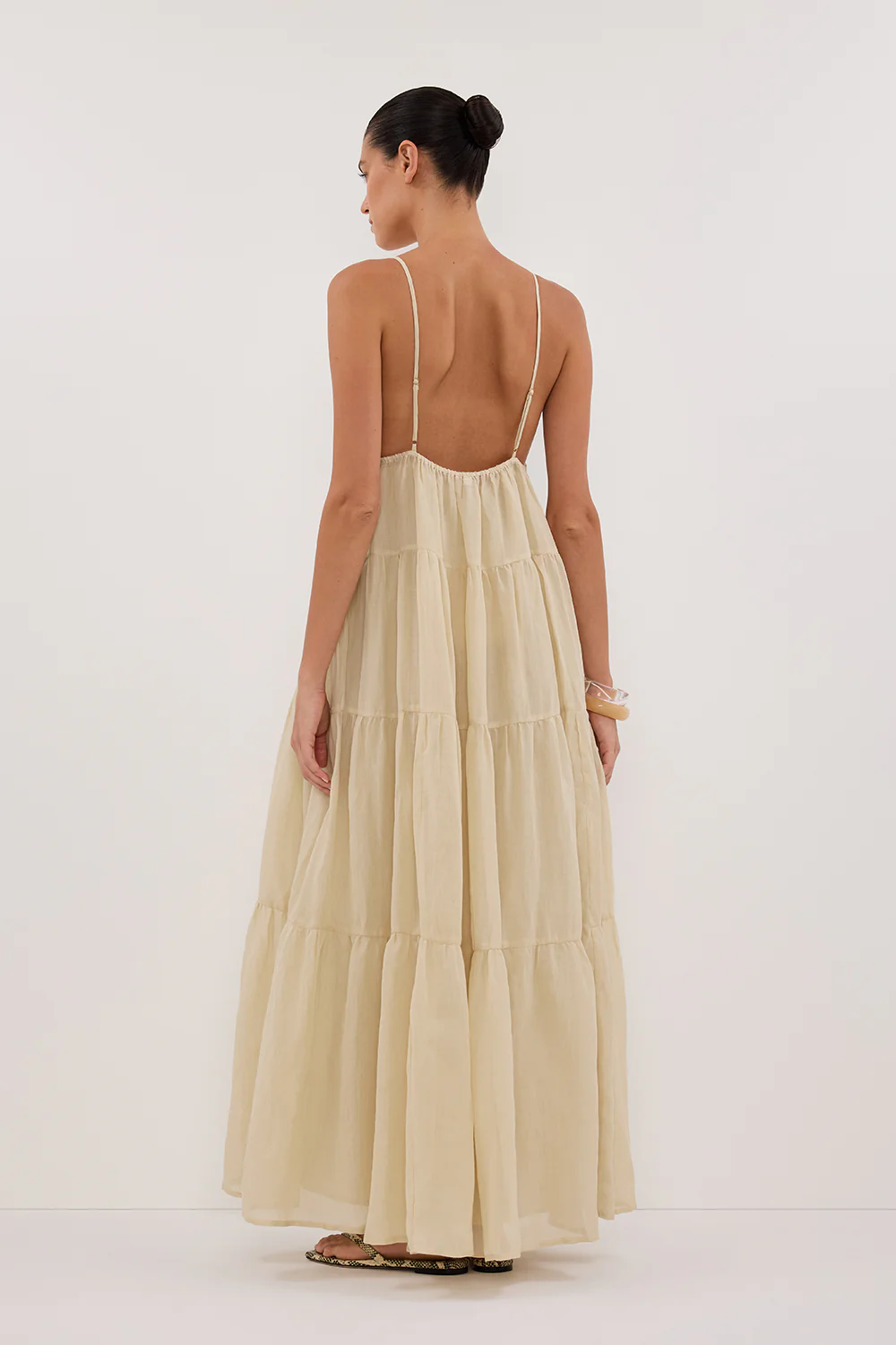 LIZA PLASTER RAMIE MIDI DRESS - Yukikoi