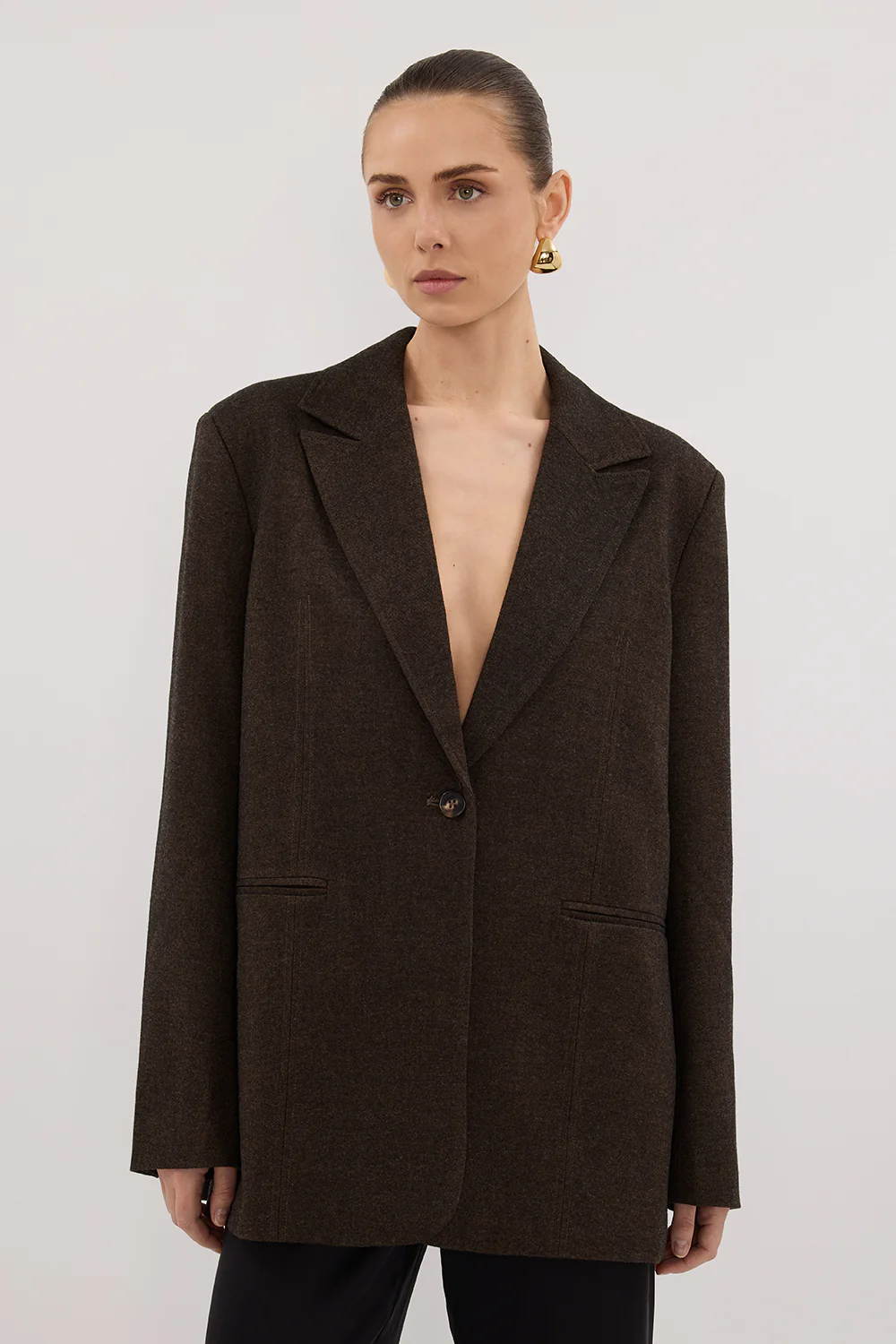 CHARLIE CHOC WOOL BLEND BLAZER - Yukikoi