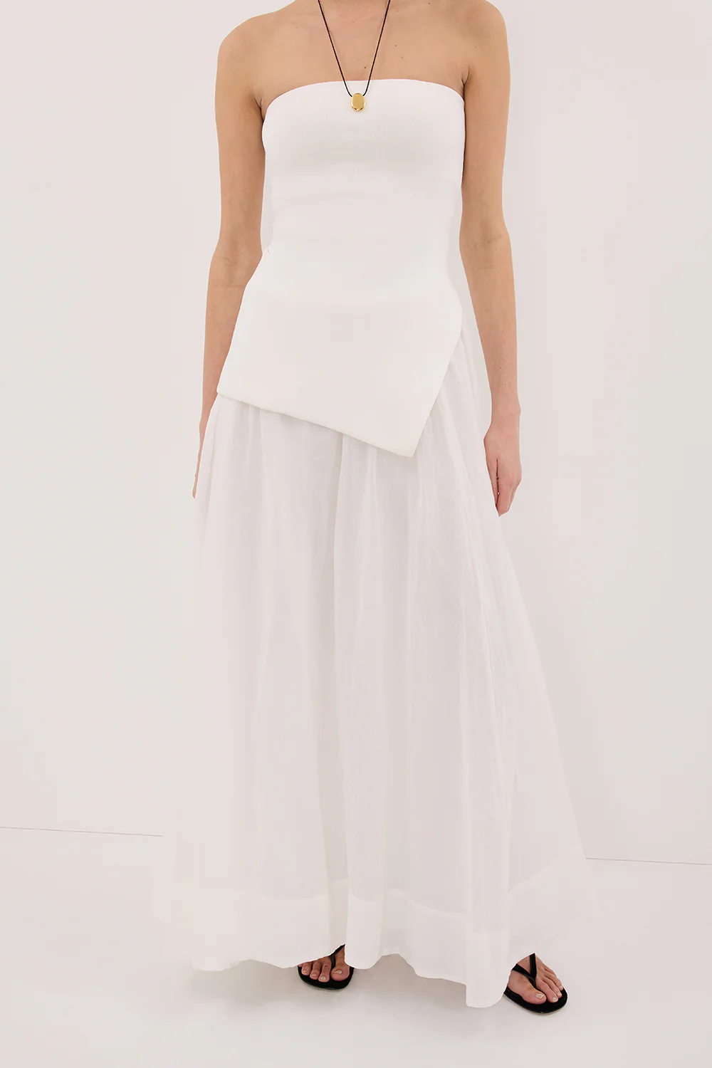 LAYNE WHITE RAMIE MAXI SKIRT - Yukikoi