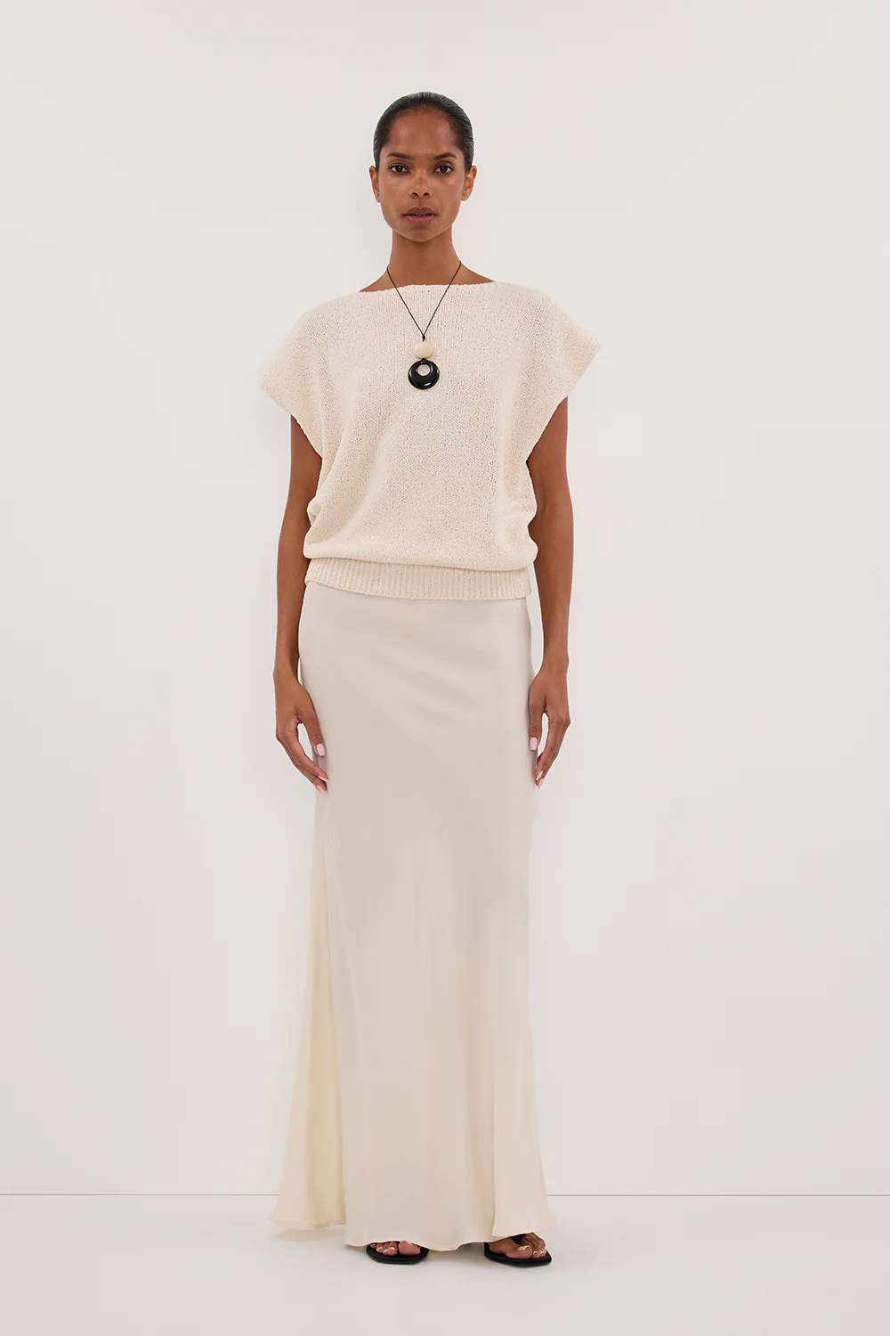 CONNIE SANDSTONE CUPRO MAXI SKIRT - Yukikoi