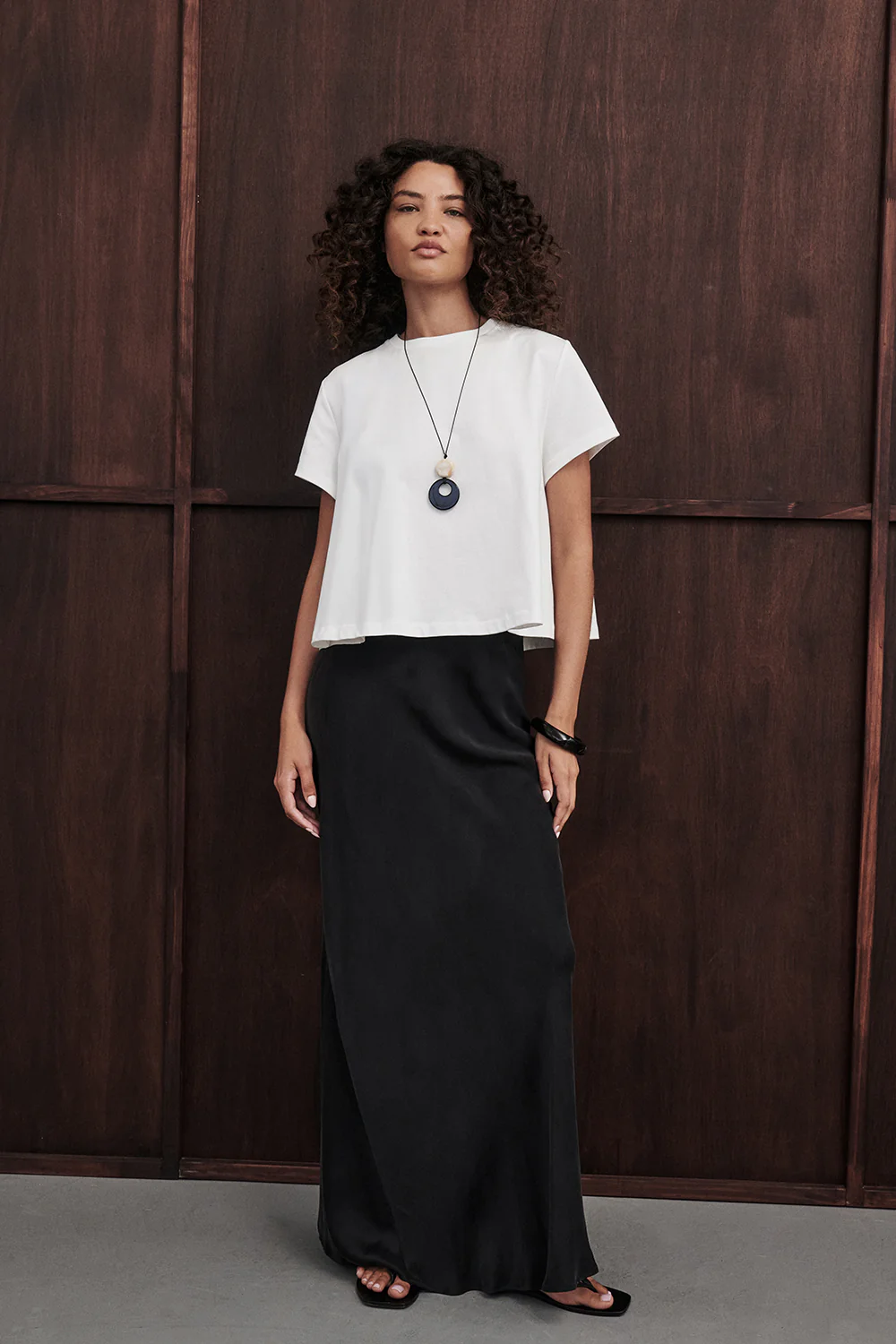 COLETTE BLACK SILK SKIRT - Yukikoi