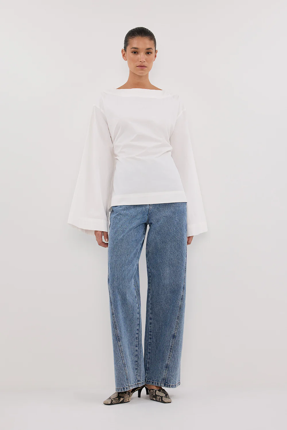 IVY WHITE LONG SLEEVE TOP - Yukikoi