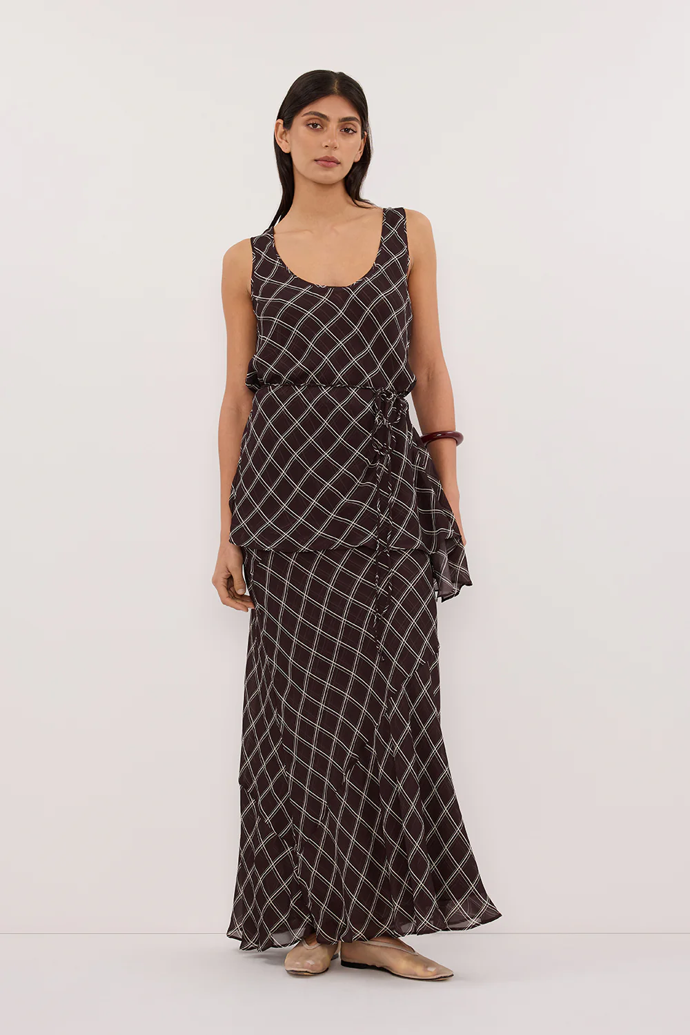 ARLINGTON CHOC MIDI SKIRT - Yukikoi