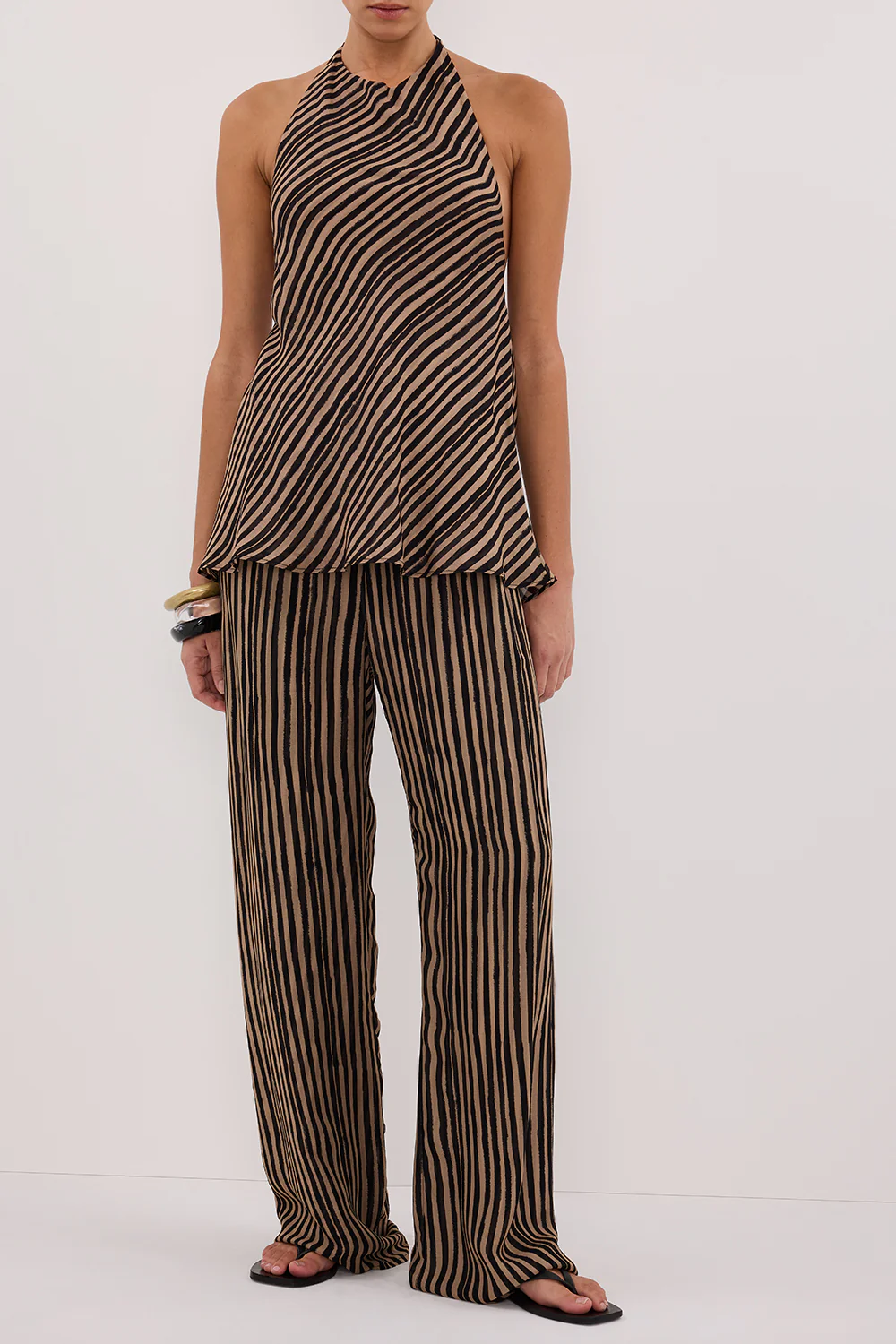 CHARLI TAN STRIPE PANT - Yukikoi