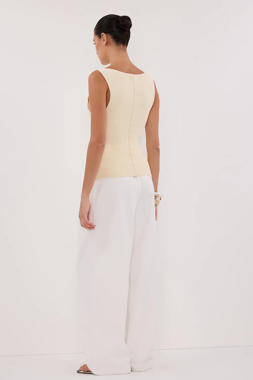OWEN CREAM BOAT NECK TOP - Yukikoi