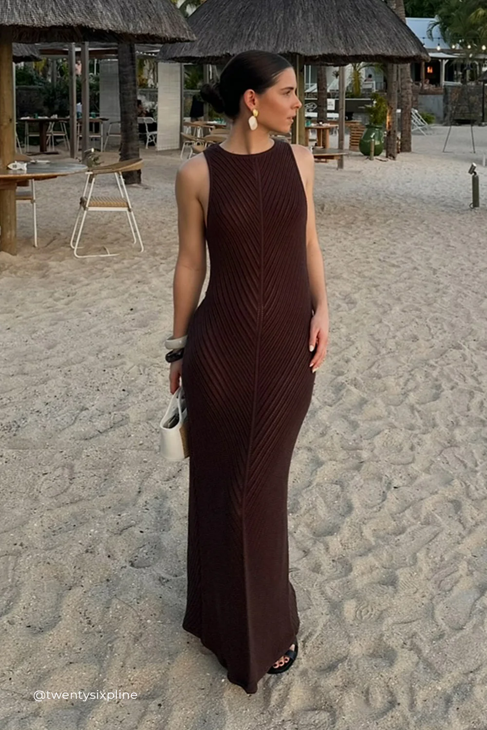 BLOOM CHOC CROCHET MAXI DRESS - Yukikoi