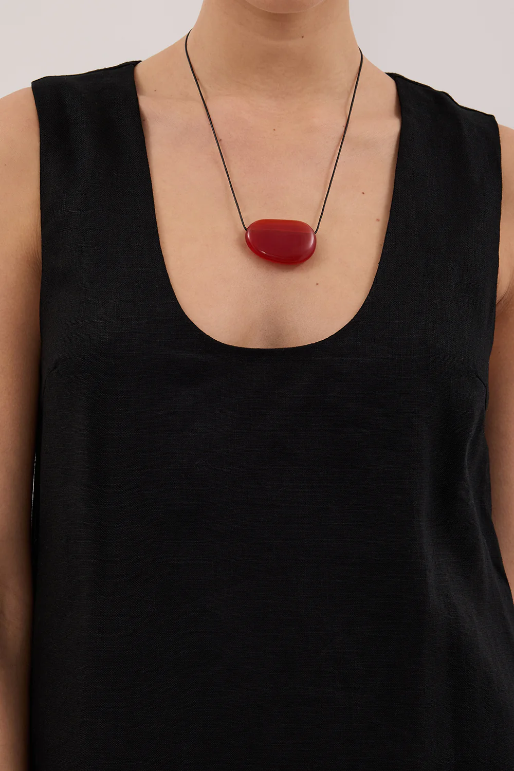 LOTUS BLACK LINEN MINI DRESS - Yukikoi