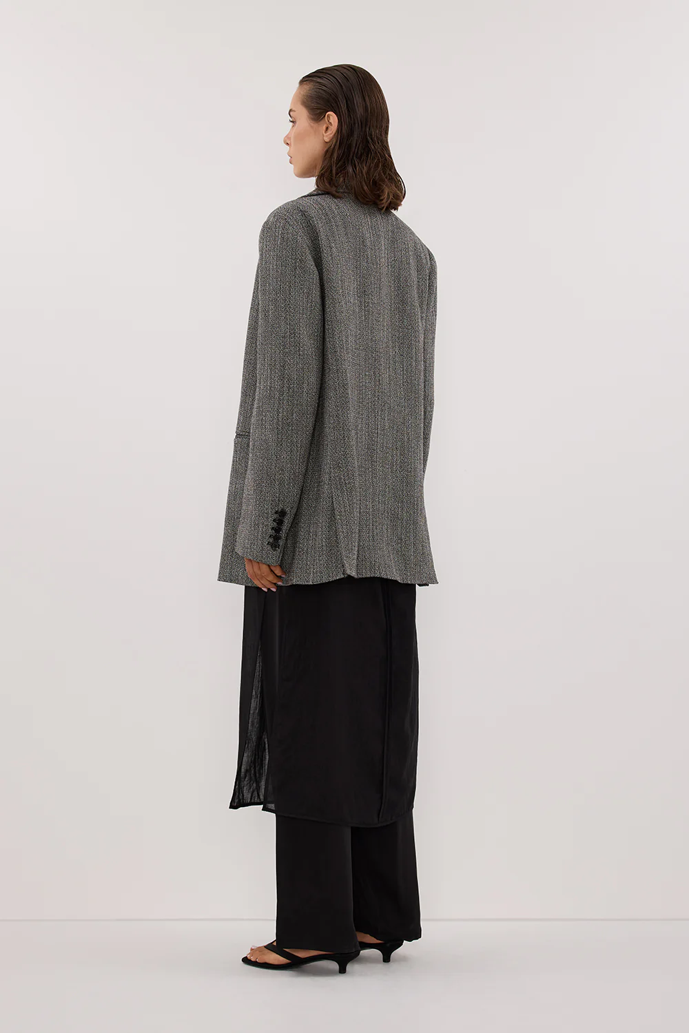 MANHATTAN CHARCOAL TWEED BLAZER - Yukikoi