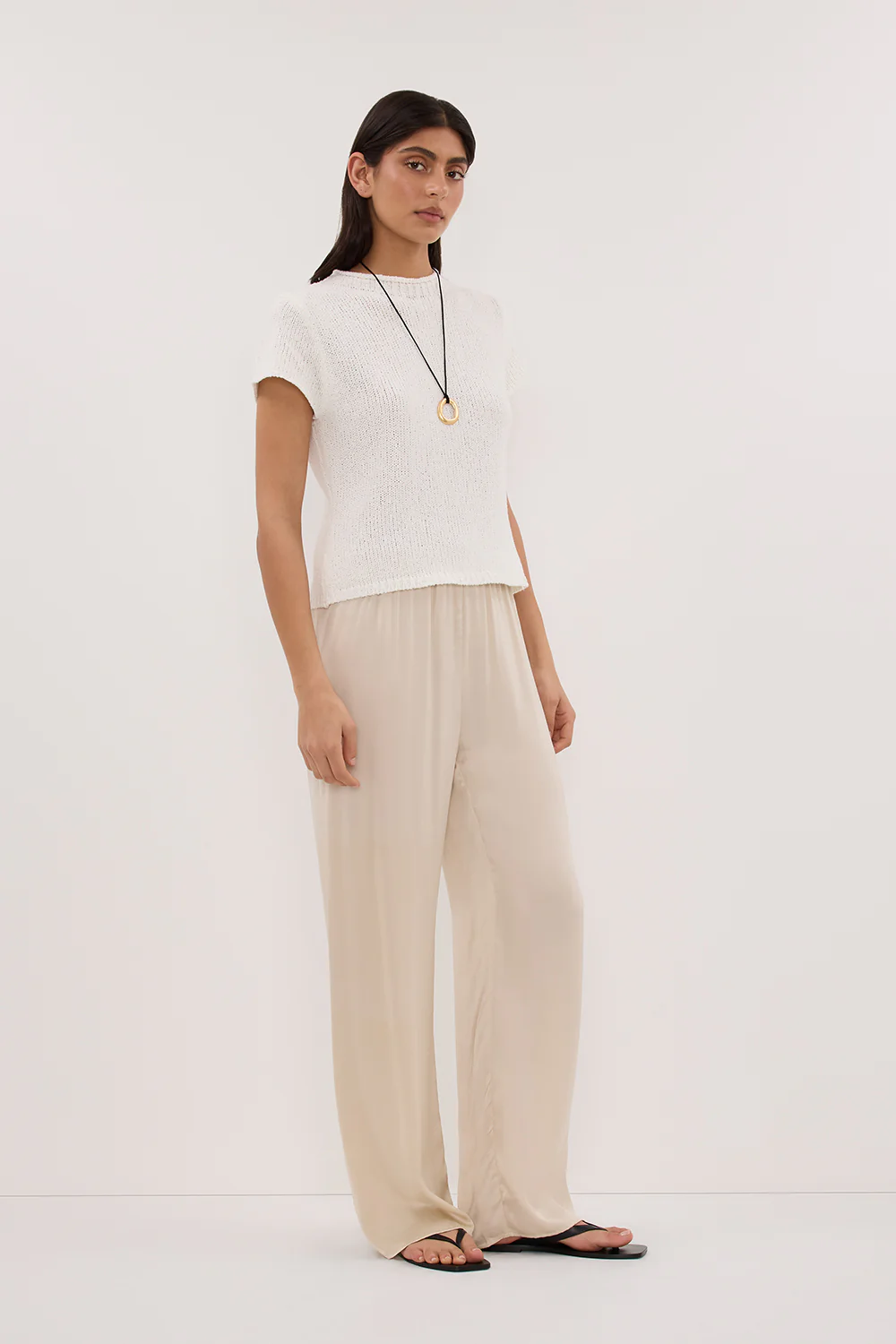 LEO OFF WHITE KNIT TOP - Yukikoi