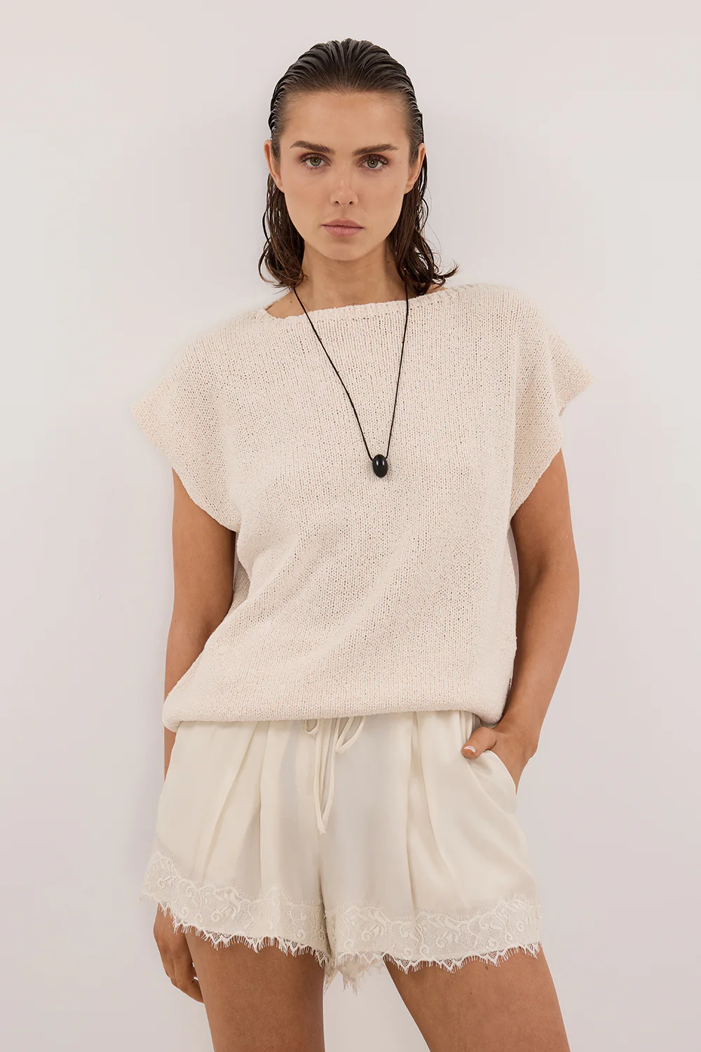 ASPEN SANDSTONE KNIT TOP - Yukikoi