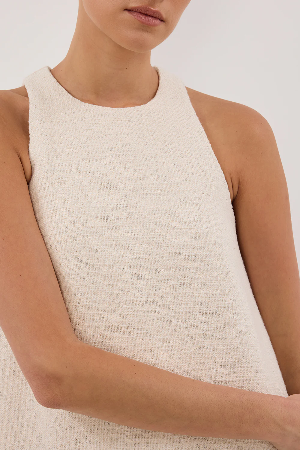 NIA NATURAL MINI DRESS - Yukikoi