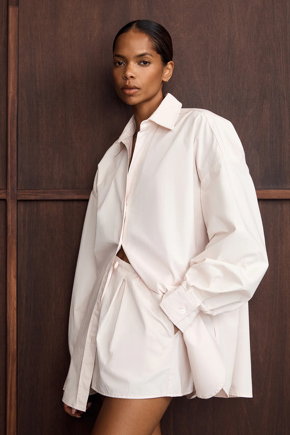 RAQUEL POWDER POPLIN SHORT - Yukikoi