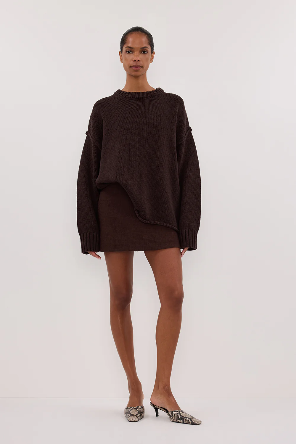 NIEVE CHOCOLATE MINI SKORT - Yukikoi