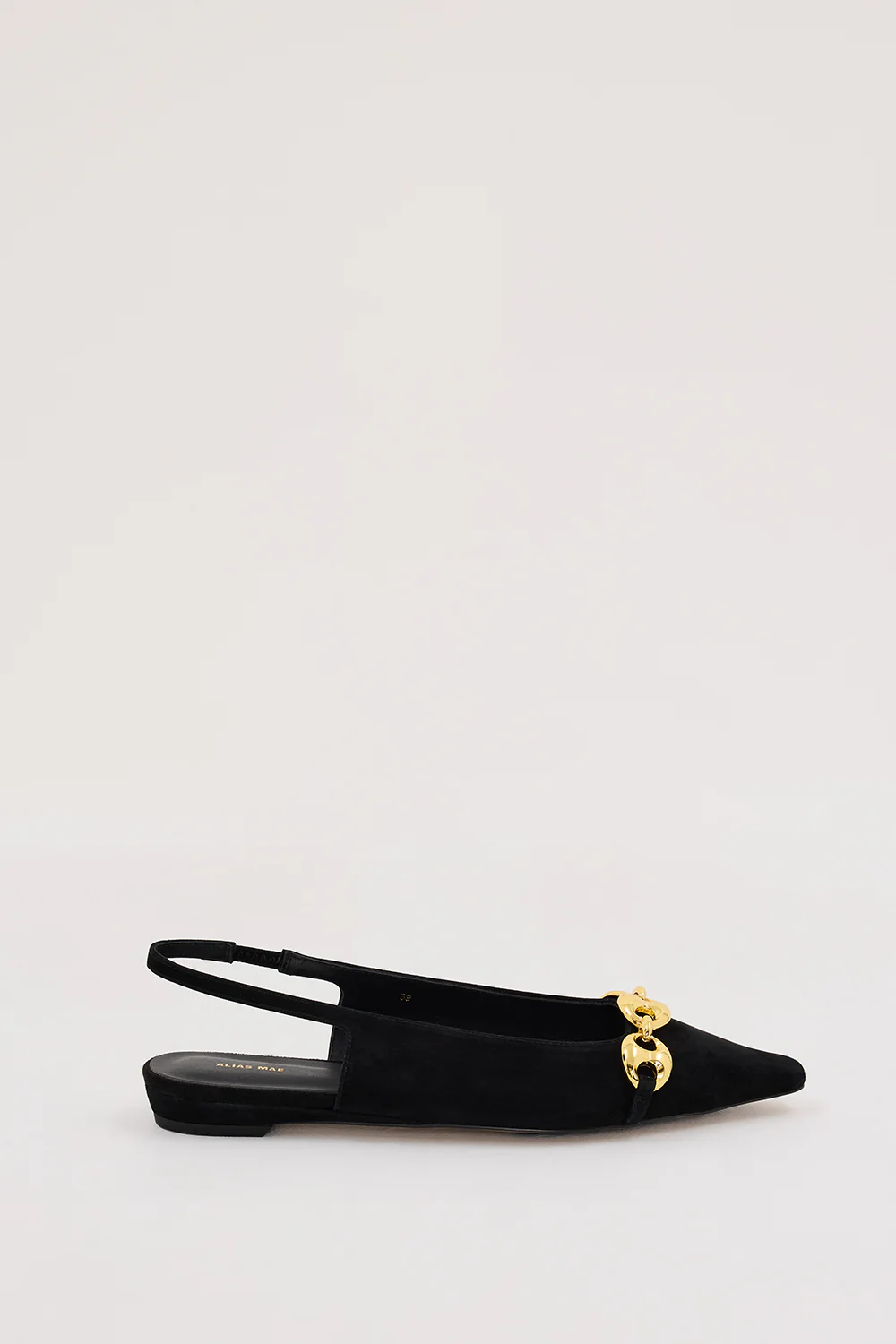 ALIAS MAE BLACK SUEDE HARRIET FLAT - Yukikoi
