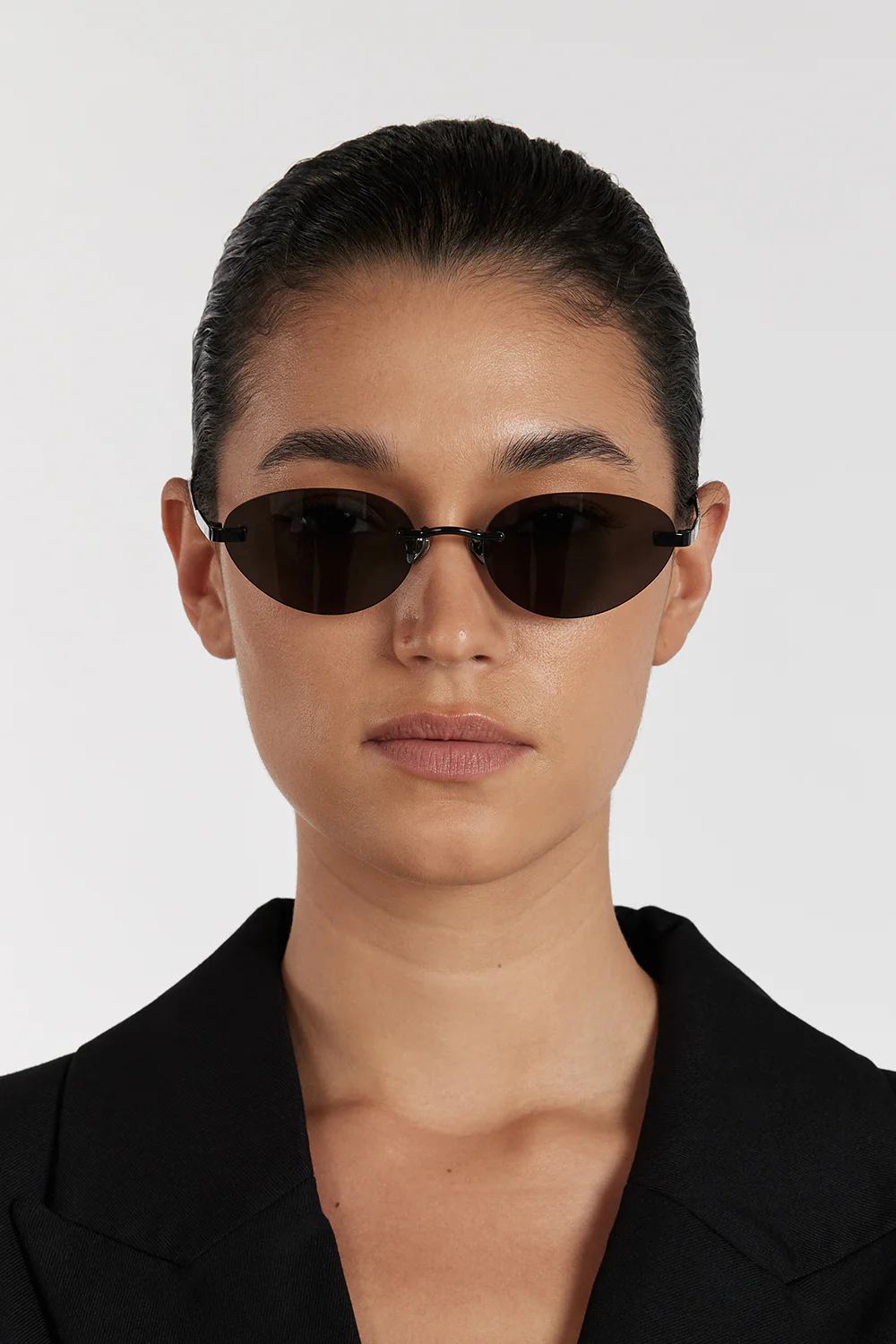 ELISA JOHNSON TRINITY GLOSS BLACK SUNGLASSES - Yukikoi