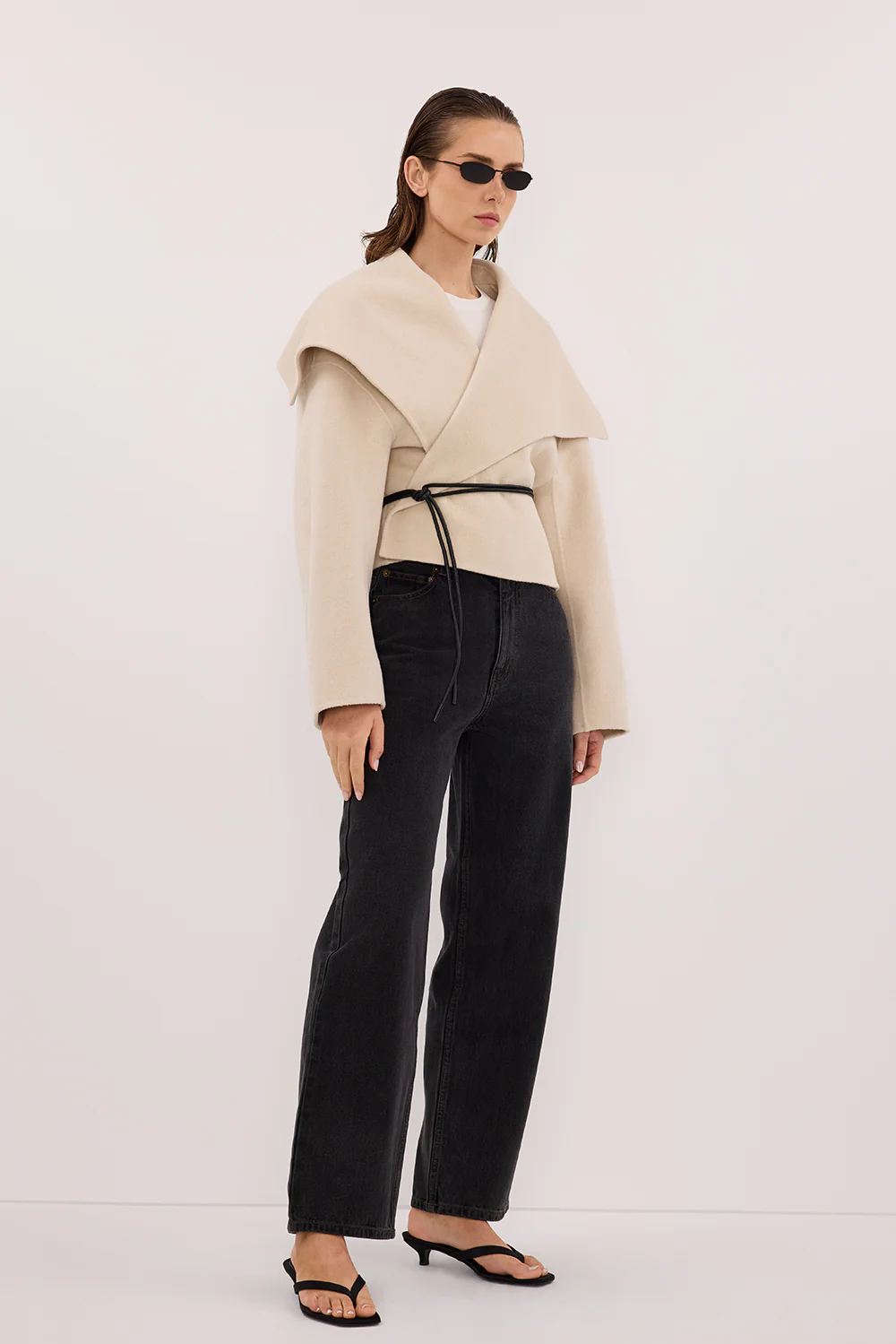 WESTIN BLACK RINSE STRAIGHT JEAN - Yukikoi