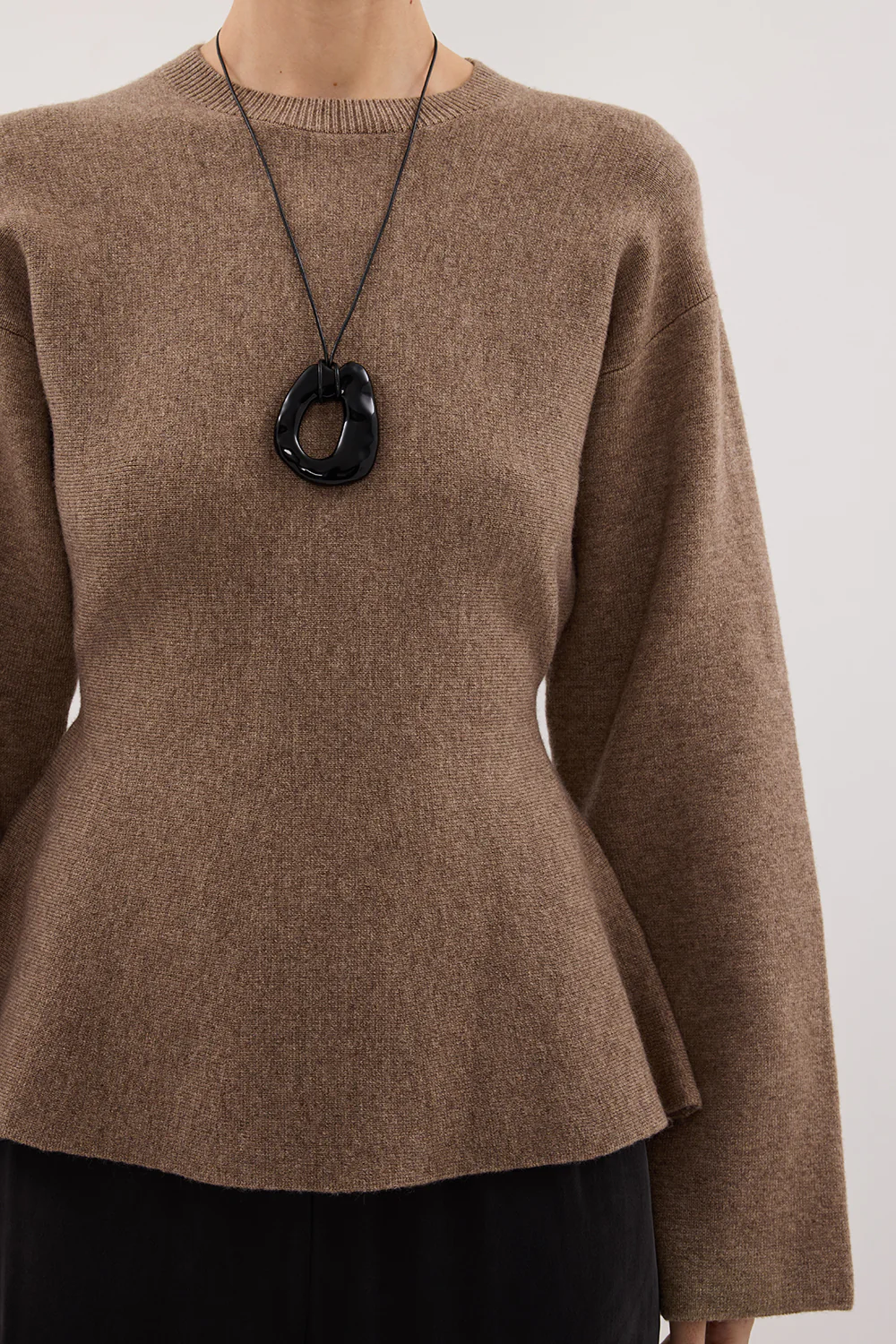 LANIE CHOC LONG SLEEVE KNIT TOP - Yukikoi