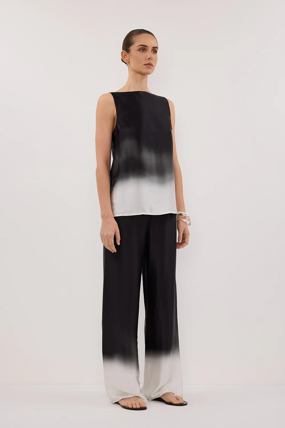 HUXLEY OMBRE SILK TOP - Yukikoi