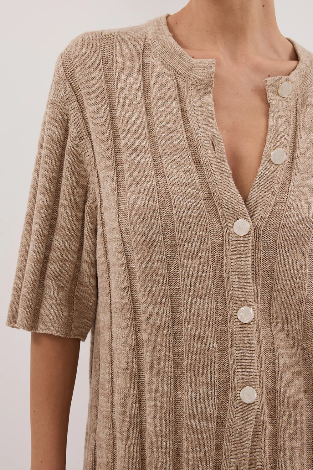 JAZZ NATURAL BUTTON KNIT SHIRT - Yukikoi