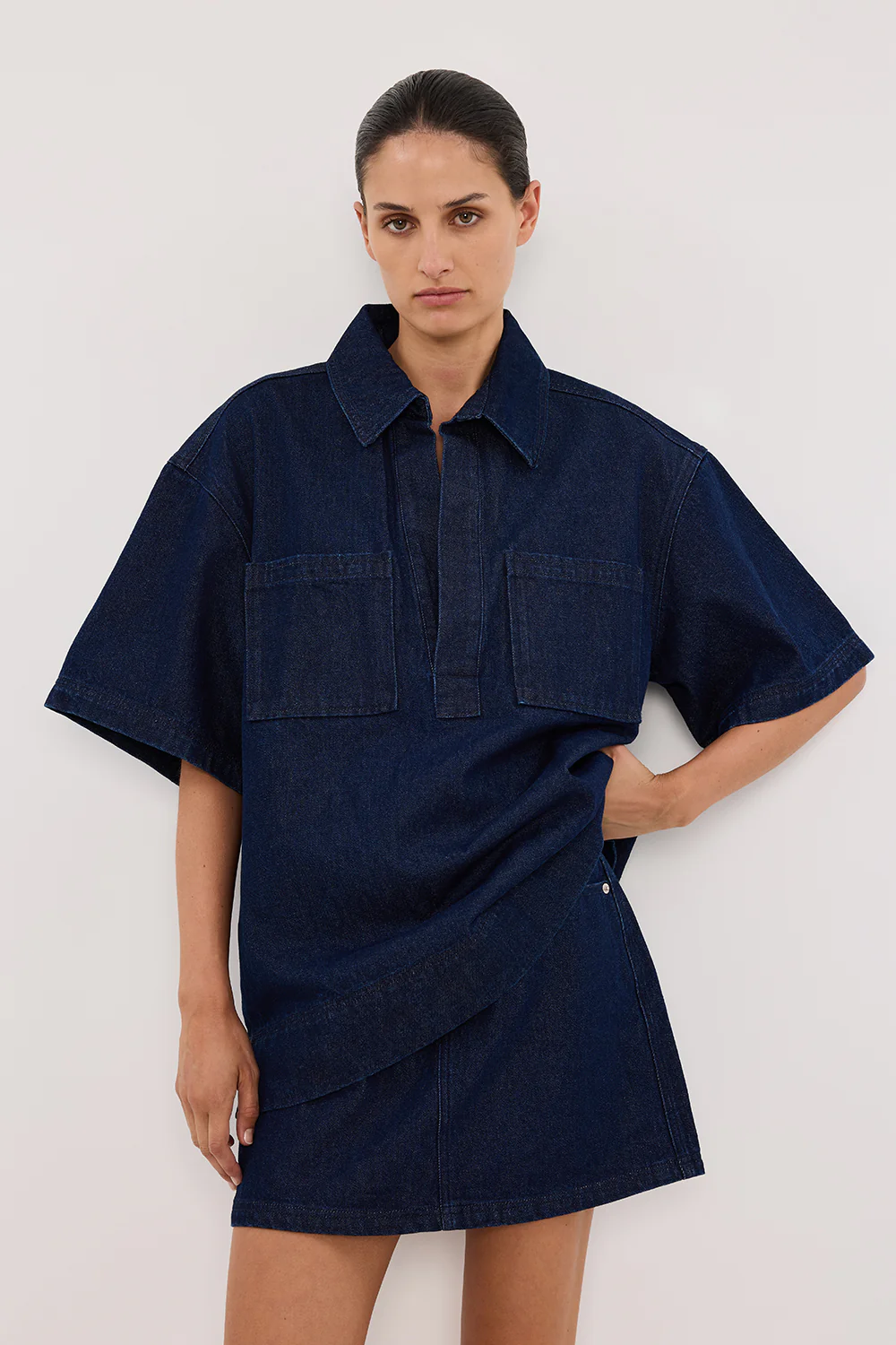 MASON INDIGO DENIM MINI SKIRT - Yukikoi