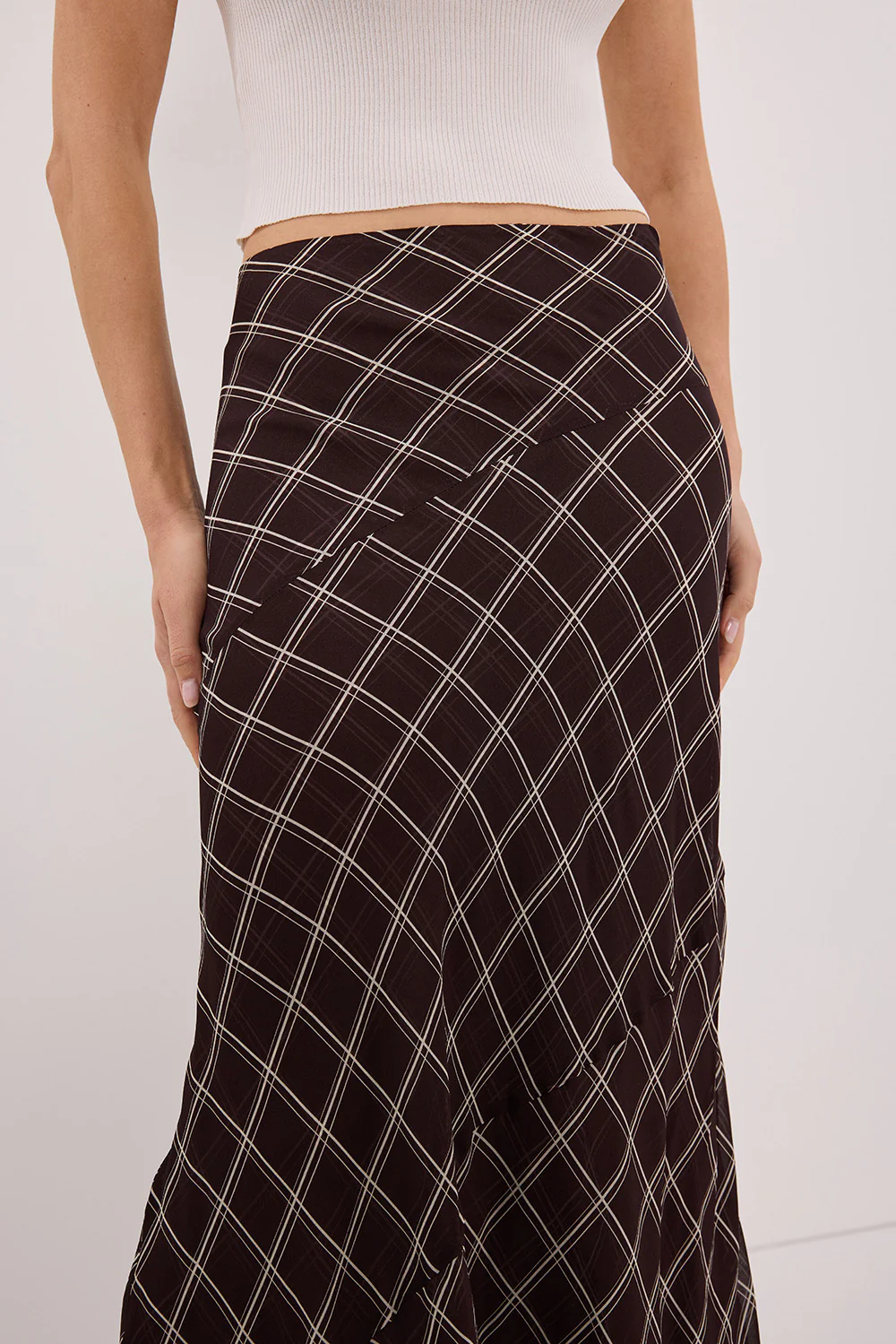 ARLINGTON CHOC MIDI SKIRT - Yukikoi