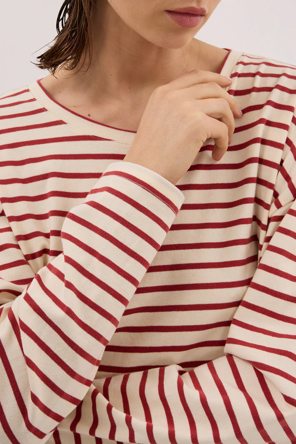 NOLA SAHARA STRIPE LONG SLEEVE TEE - Yukikoi