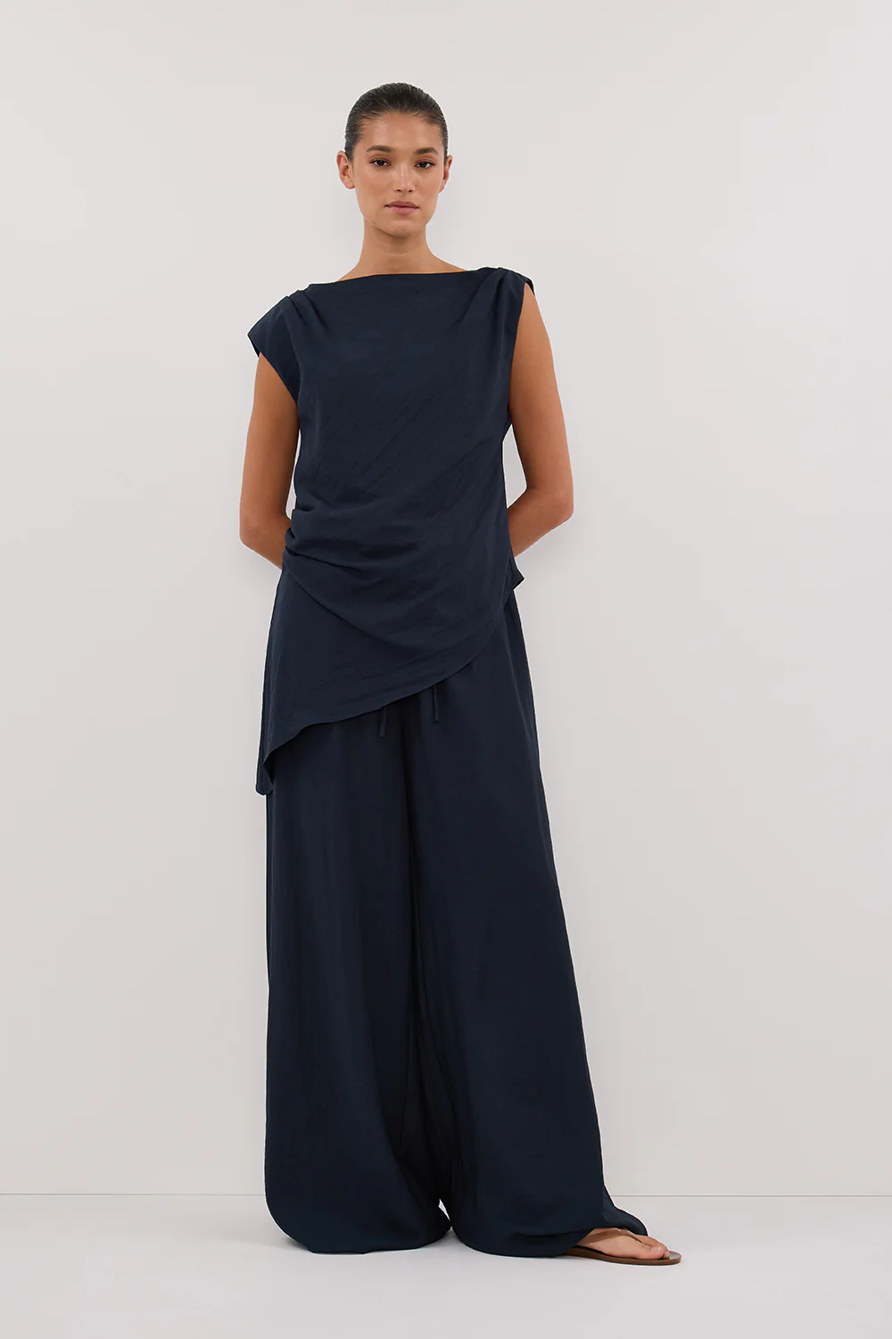 SHYLA SLATE ASYM TOP - Yukikoi