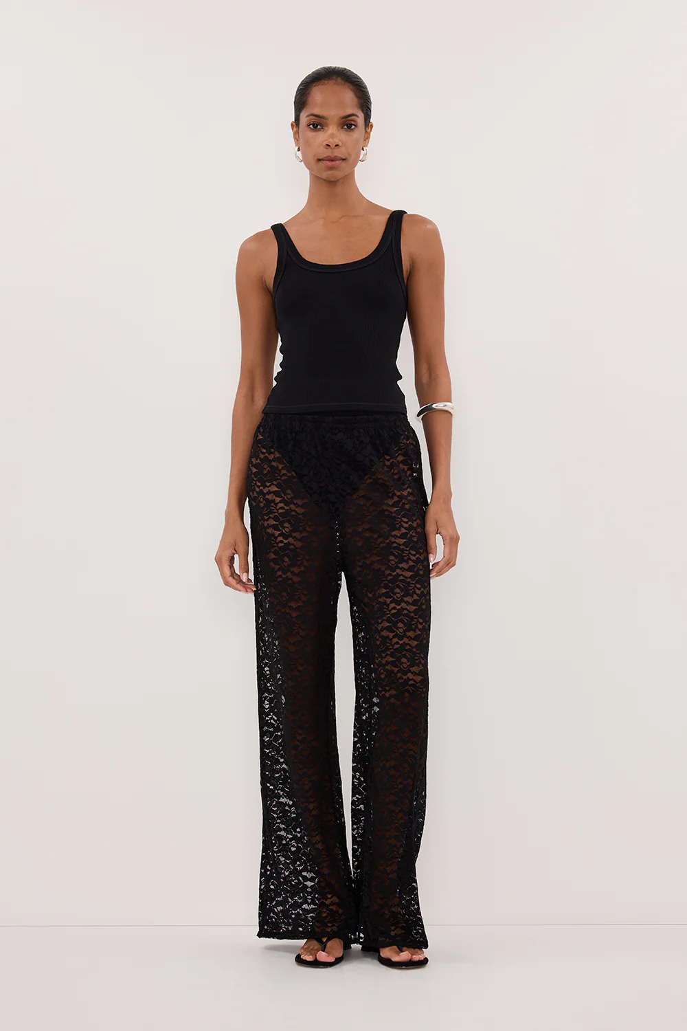 WILLA BLACK LACE PANT - Yukikoi