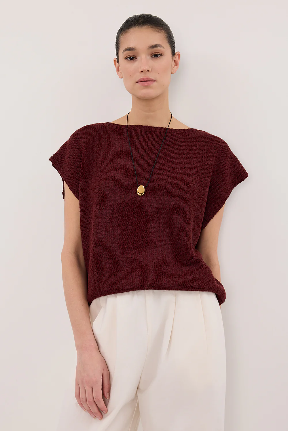 ASPEN SANGRIA KNIT TOP - Yukikoi