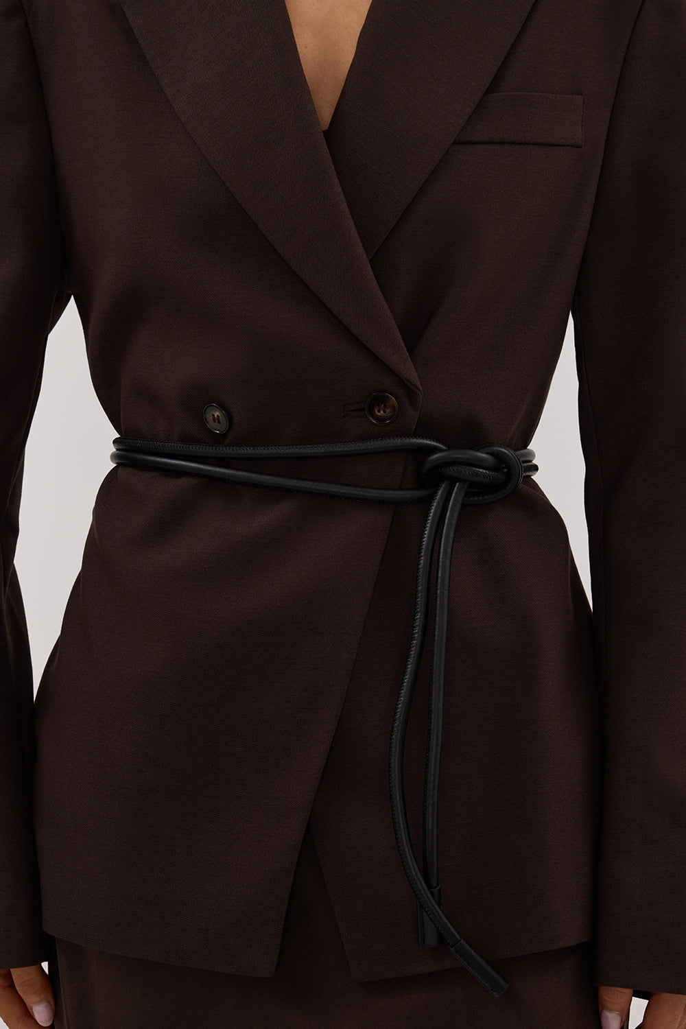 SANCIA THE MATTEO BLACK WRAP BELT - Yukikoi