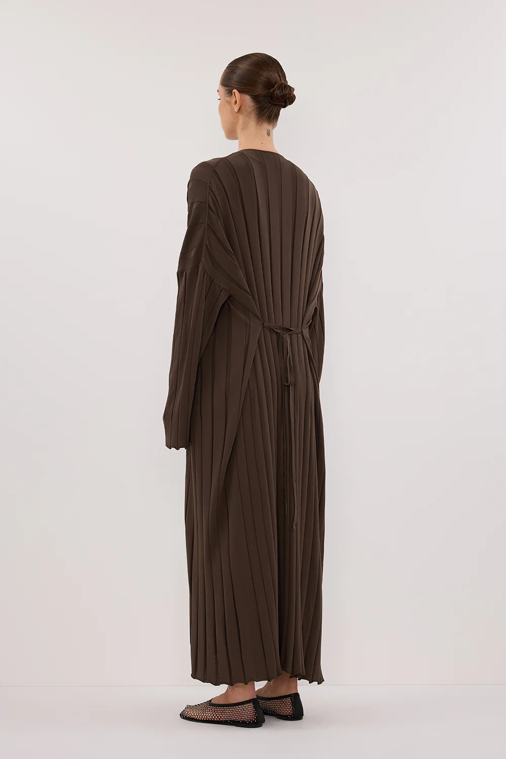 EVE DARK OLIVE KNIT MIDI CARDIGAN - Yukikoi