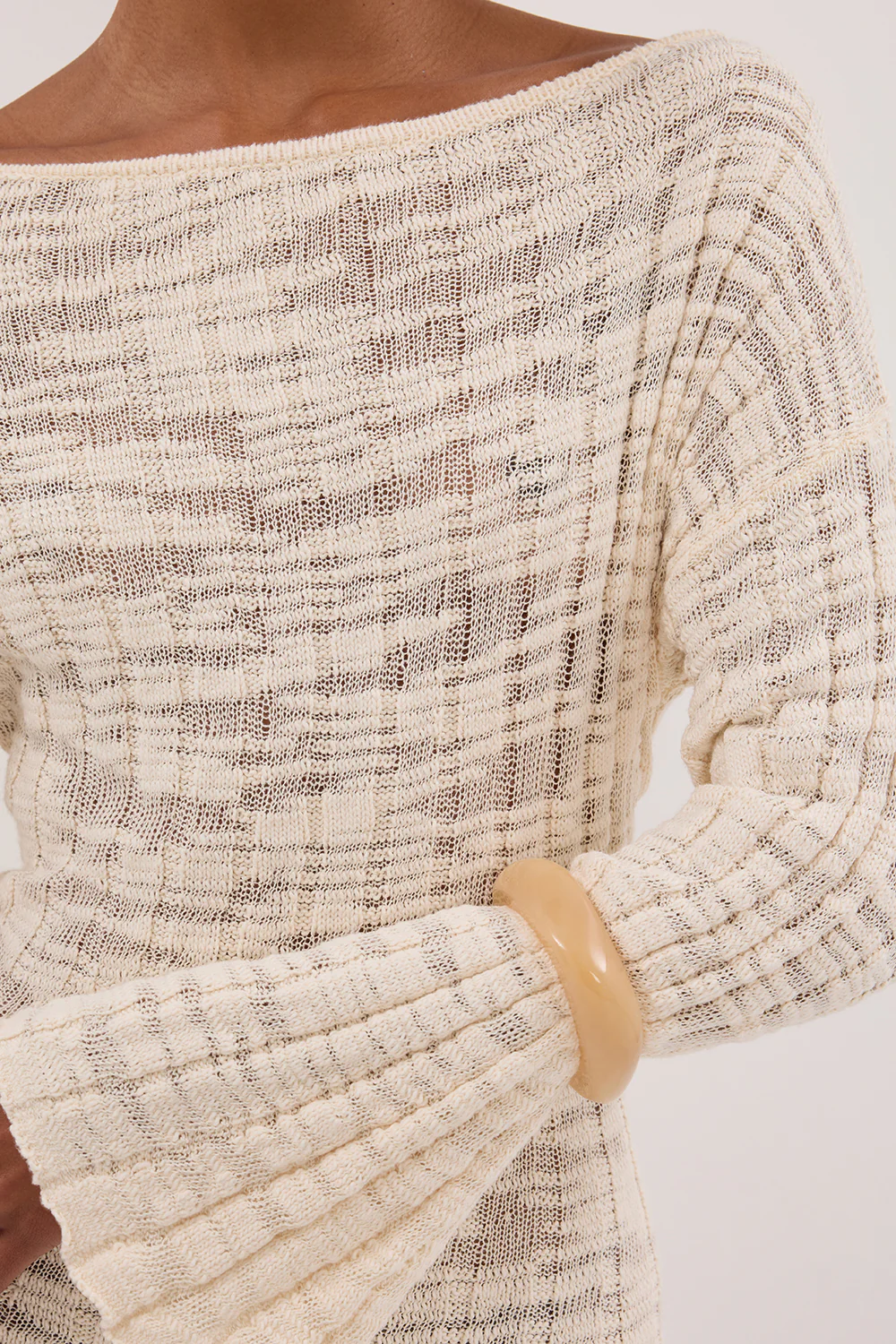 CIA NATURAL LONG SLEEVE MAXI DRESS - Yukikoi