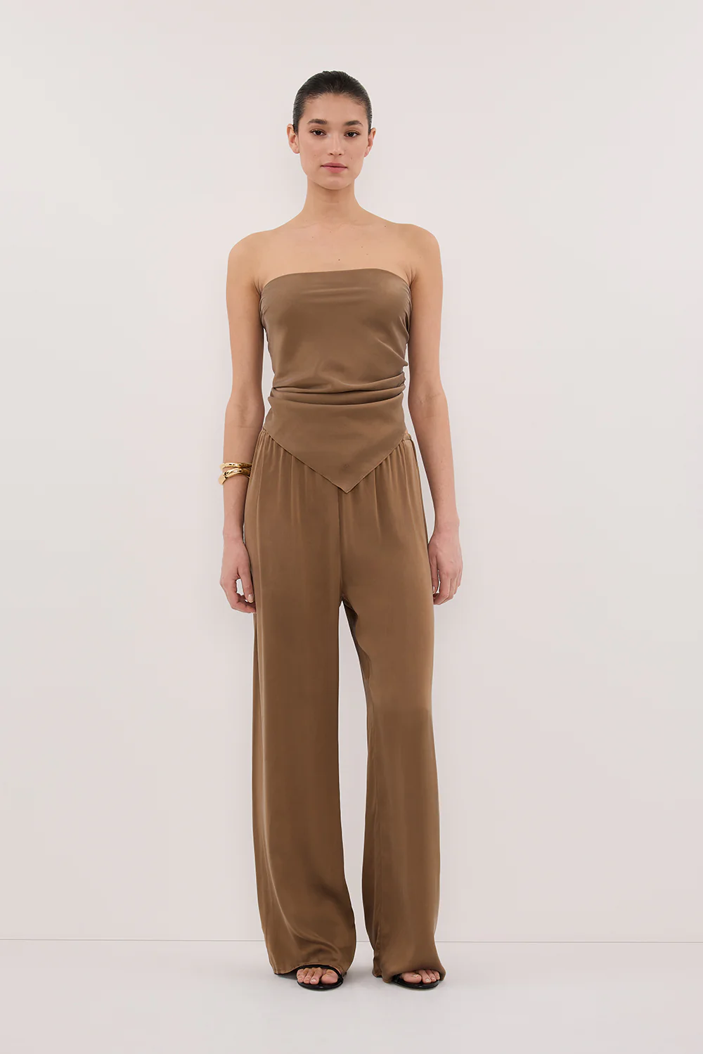 PERCY CHESTNUT SILK PANT - Yukikoi
