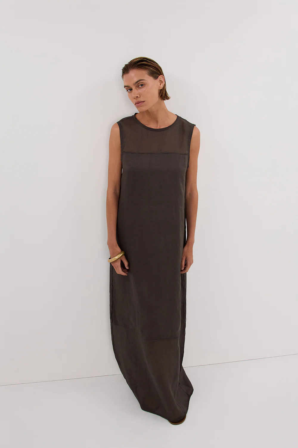 KAI PETROL RAMIE SHELL MIDI DRESS - Yukikoi