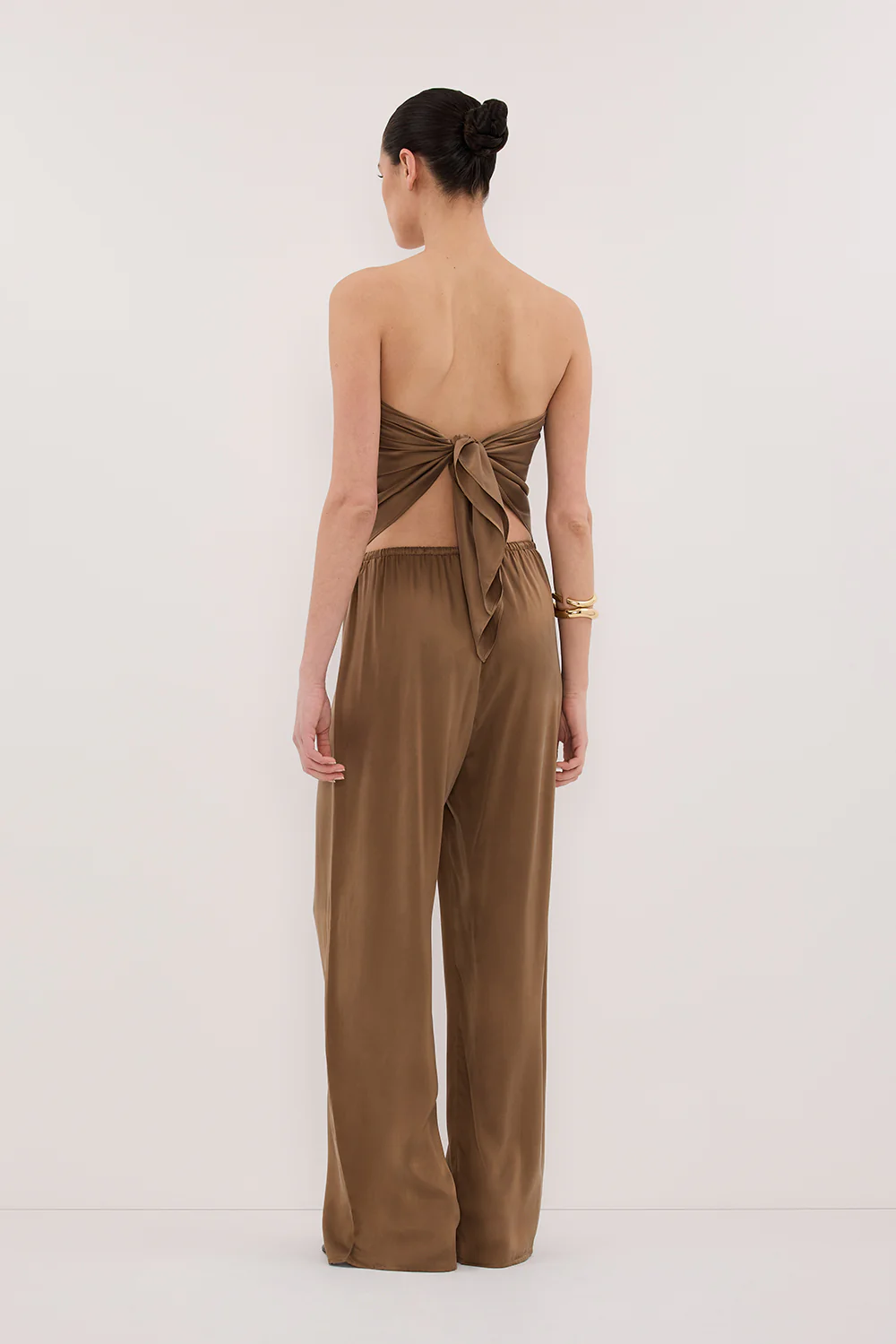 PERCY CHESTNUT SILK PANT - Yukikoi